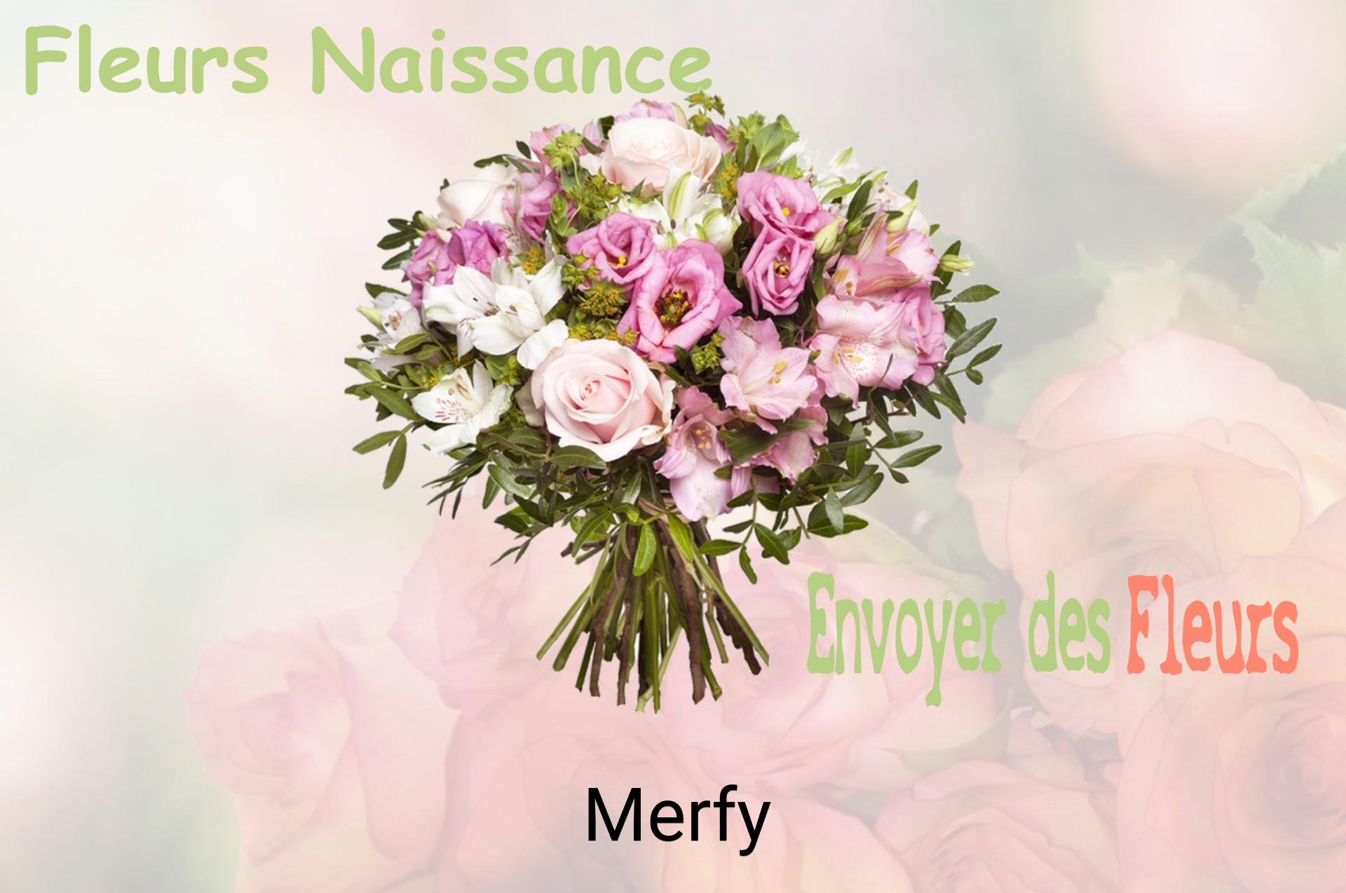 Bouquet de fleurs de naissance livré à Merfy